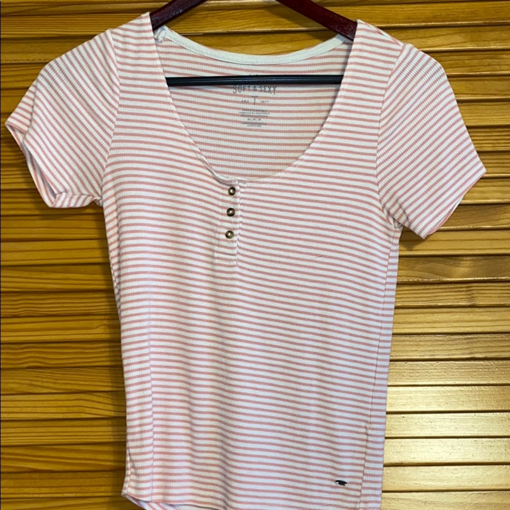 American Eagle Soft and Sexy Striped Tee